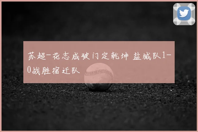 苏超-花志成破门定乾坤 盐城队1-0战胜宿迁队